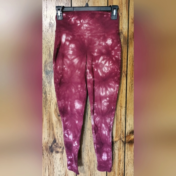 Zenana Outfitters Pants - Zenana Tie Dye Maroon Leggings Size Small. Excellent condition!